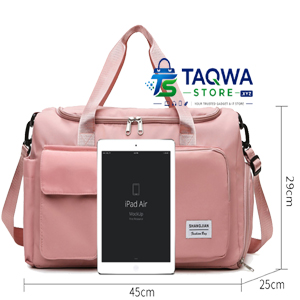 Fashionable Large Capacity Travel & Gym Bag Pink,Black