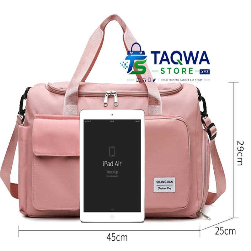 Fashionable Large Capacity Travel & Gym Bag Pink,Black
