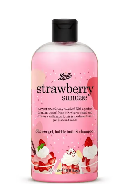 Strawberry sundae shower gel 500ml